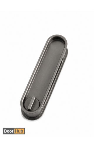 Nickel Black Sliding Door Handle Set – Telescopic Lock for Wooden & Aluminium Doors
